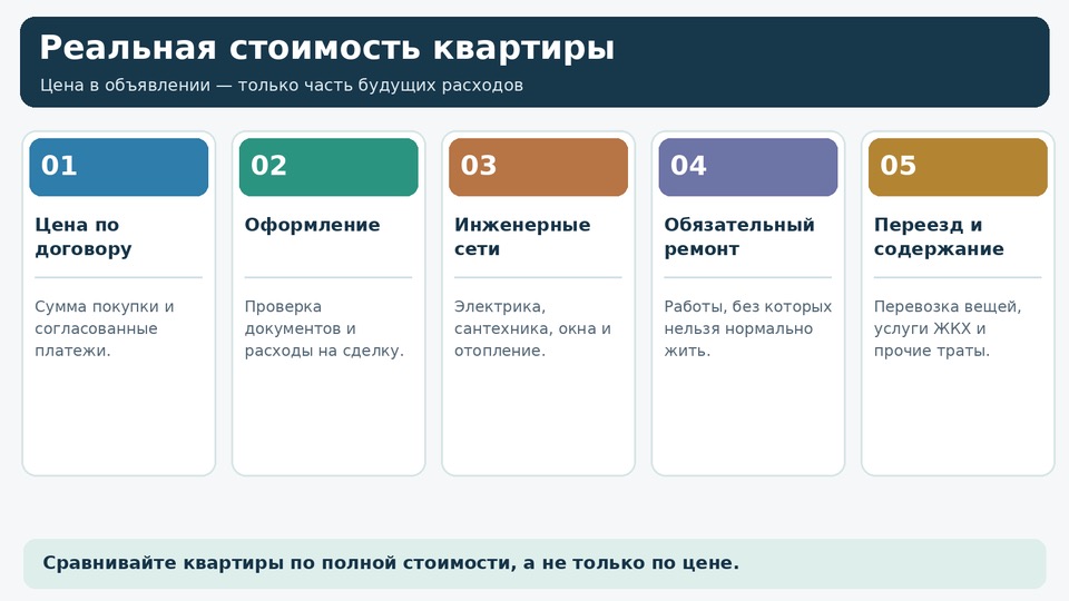 Реальная стоимость квартиры